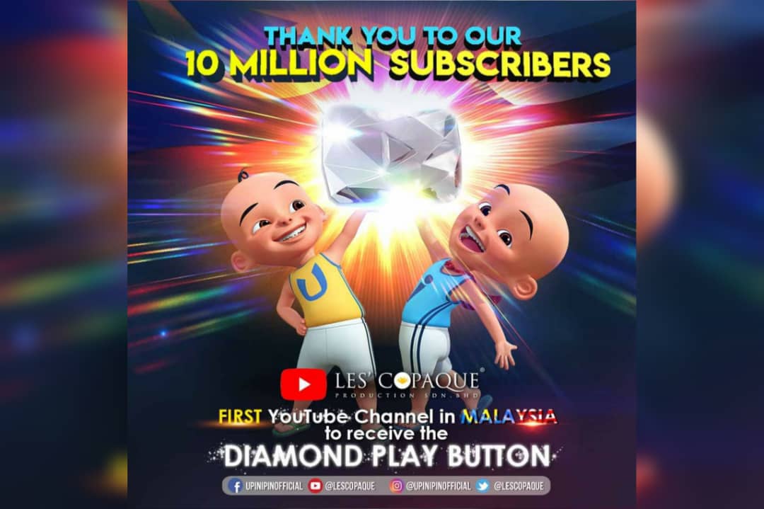 Upin Ipin Youtuber Malaysia pertama cecah 10 juta ...